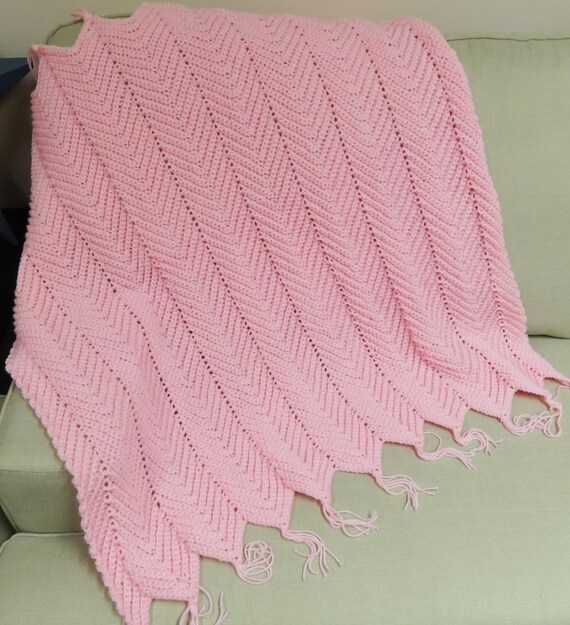 pale pink baby blanket