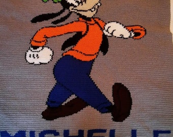 Handmade Crochet Blanket - Goofy