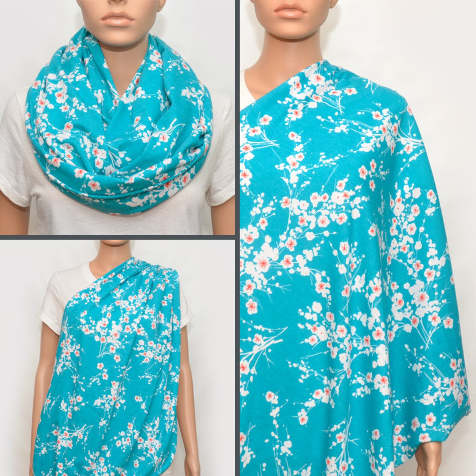 Breastfeeding Cover, Nursing Cover, Nursing Cover Scarf, Nursing Infinity Scarf, Infinity Scarf