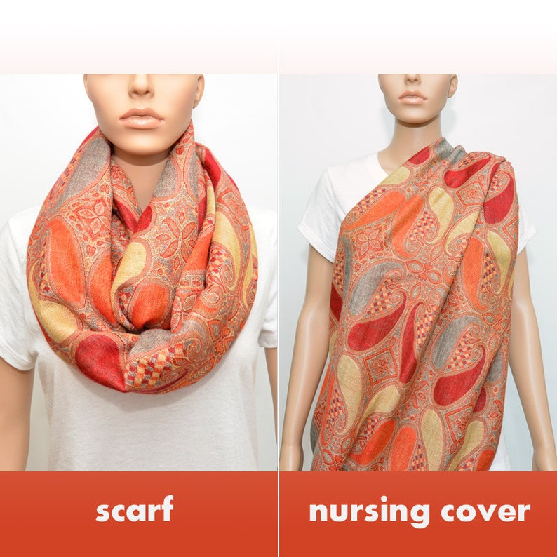 Nursing Cover Nursing Scarf Nursing Infinity Scarf Etsy