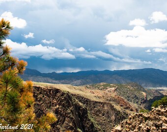 Royal Gorge, Colorado Photography, Canon City, Nature Photography, Landscape, Outdoors, Mountains, Storm, Wall Art, Home Decor, Gift, Print
