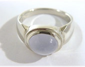14K White Gold 4 Ct Smoky Rose De France Amethyst Ring - Lavender Purple - Sedona Arizona Goldsmith - Modern Contemporary FREE SHIPPING