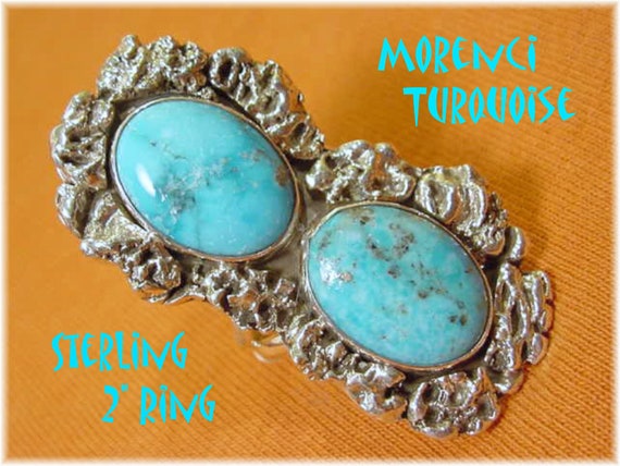 Marvelous Vintage Native American Navajo Morenci Turquoise Sterling Silver Signed Earrings Marvelous Vintage Native American Navajo Morenci Turquoise Sterling Silver Signed Earrings