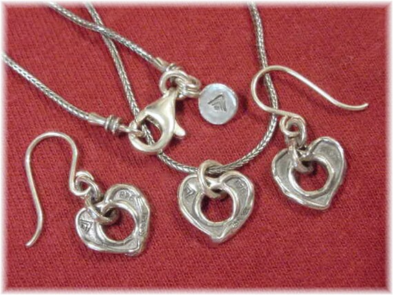 Silpada Heart Necklace, Sterling Silver Open Hear… - image 2