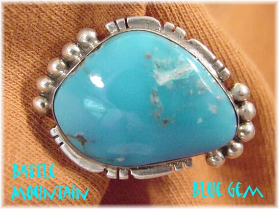 Fascinating Native American Navajo Blue Gem Turquoise Sterling Silver Spiral Earrings Fascinating Native American Navajo Blue Gem Turquoise Sterling Silver Spiral Earrings