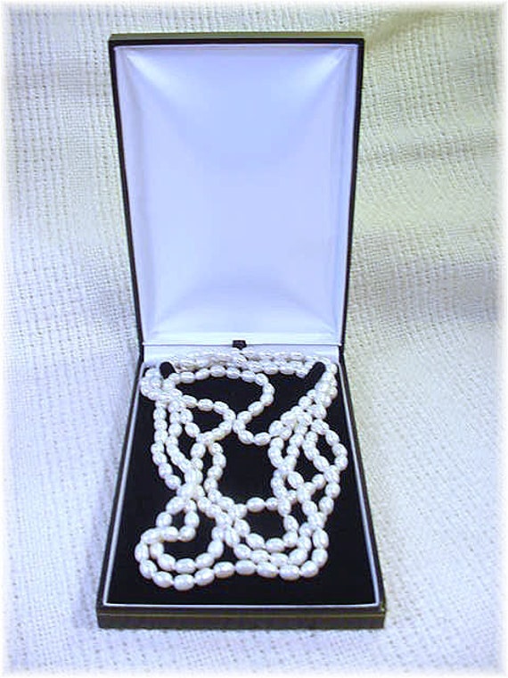 Pure White Baroque Pearl Necklace,70", RARE 7 to … - image 8