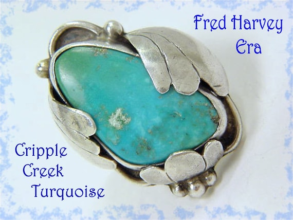 Excellent Vintage Native American Zuni Cripple Creek Turquoise Sterling Silver Bracelet Old Excellent Vintage Native American Zuni Cripple Creek Turquoise Sterling Silver Bracelet Old