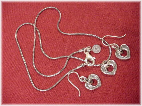 Silpada Heart Necklace, Sterling Silver Open Hear… - image 3