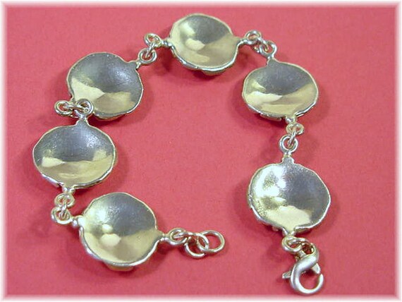 Modern Art Sterling Silver Bracelet, Handcrafted … - image 5