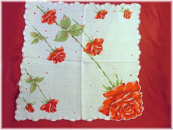 7 Roses Hankie Cotton Lot, Burmel, Cotton Handker… - image 4