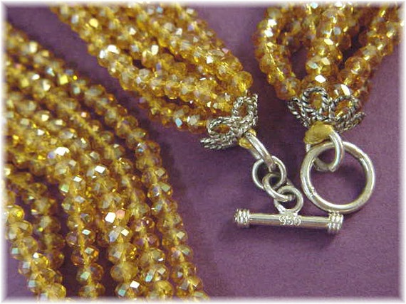 Swarovski Crystal Bead Sterling Silver Necklace, … - image 4