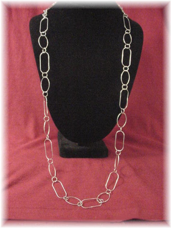Silpada Necklace Lasting Impression Chain Sterling Silver Necklace N 2731 36 Hammered Open Oval Link in Silpada Box FREE SHIPPING Etsy Australia
