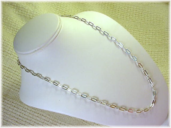 Sterling Silver 24" Necklace Bracelet Set, Flat C… - image 10