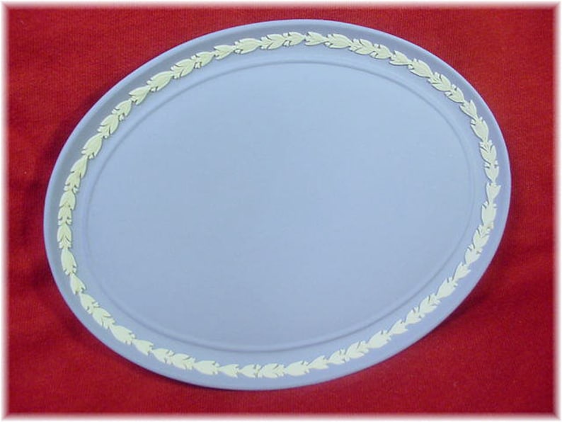 Wedgwood Miniature Tea Set Blue Jasperware 6 Piece Oval Etsy