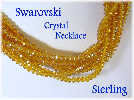 Swarovski Crystal Bead Sterling Silver Necklace, … - image 2