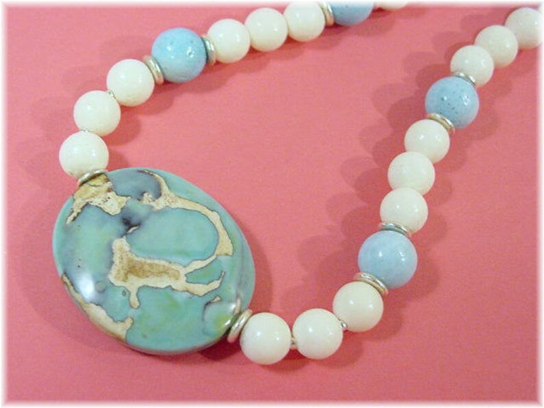 Caribbean Island Blue Fire Agate Focal Loose Bead FREE Beads Very RARE 1 58 Thick Oval Beach Wire Wrapped FREE Shipping Pendant