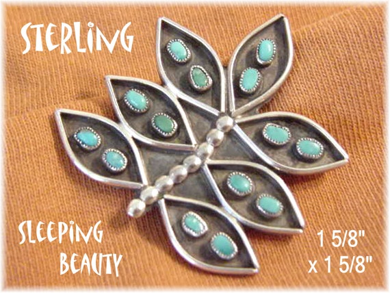 Celestial Vintage Native American Navajo Sleeping Beauty Turquoise Silver Squash Angel Pin Celestial Vintage Native American Navajo Sleeping Beauty Turquoise Silver Squash Angel Pin