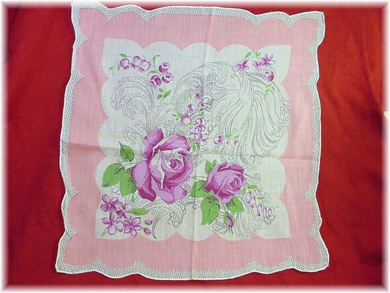 7 Roses Hankie Cotton Lot, Burmel, Cotton Handker… - image 10