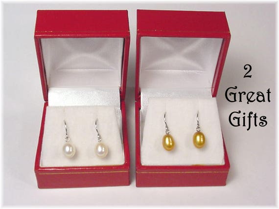 Orecchini Con Perle In Oro Rosa Orecchini Donna Argento Orecchini A Monachella Orecchini Perla Pendenti Da Donna Ragazze In Argento Sterling 925 Orecchini Di Perle Lunghi Pendente - Foto 8