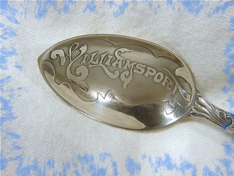 Sterling Silver Souvenir Spoon Williamsport Pennsylvania PA Etsy