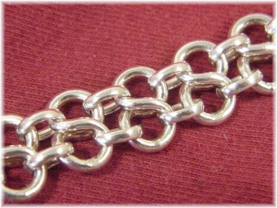 Sterling Silver Bracelet, Figure 8 Double Rolo Chain … - Gem