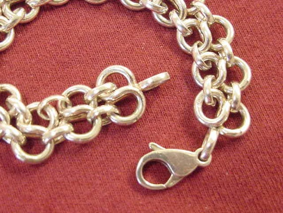 Sterling Silver Bracelet, Figure 8 Double Rolo Chain … - Gem