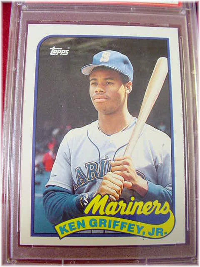 1989 Topps Baseball Card Ken Griffey Jr Rookie Authentic | Etsy