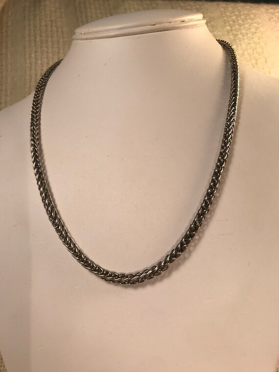Braided Torzal Chain Link Sterling 