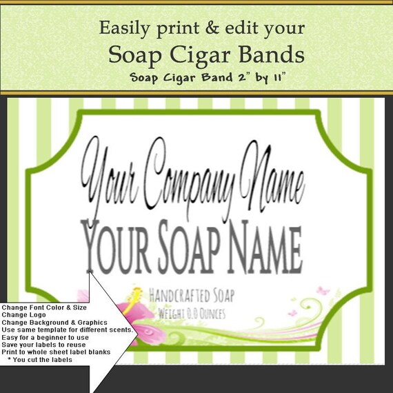 35 Cigar Band Soap Label Template Labels Design Ideas 2020