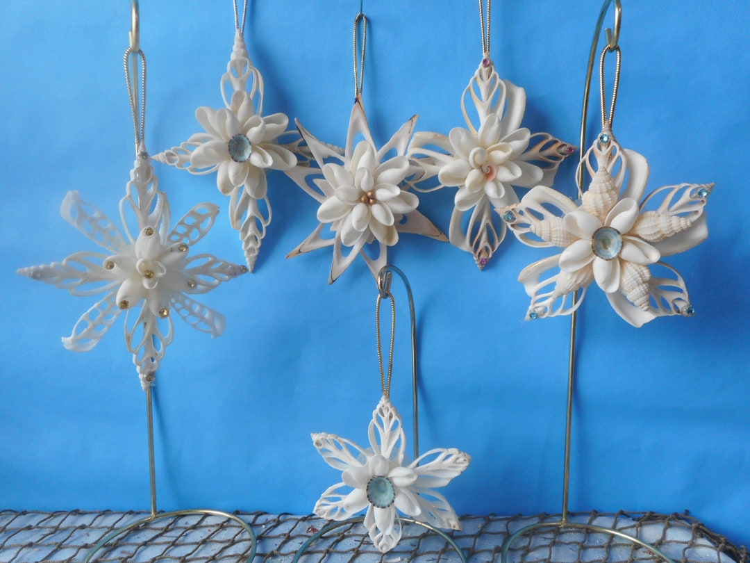 Coastal Beach Seashell Tree Ornaments - Etsy