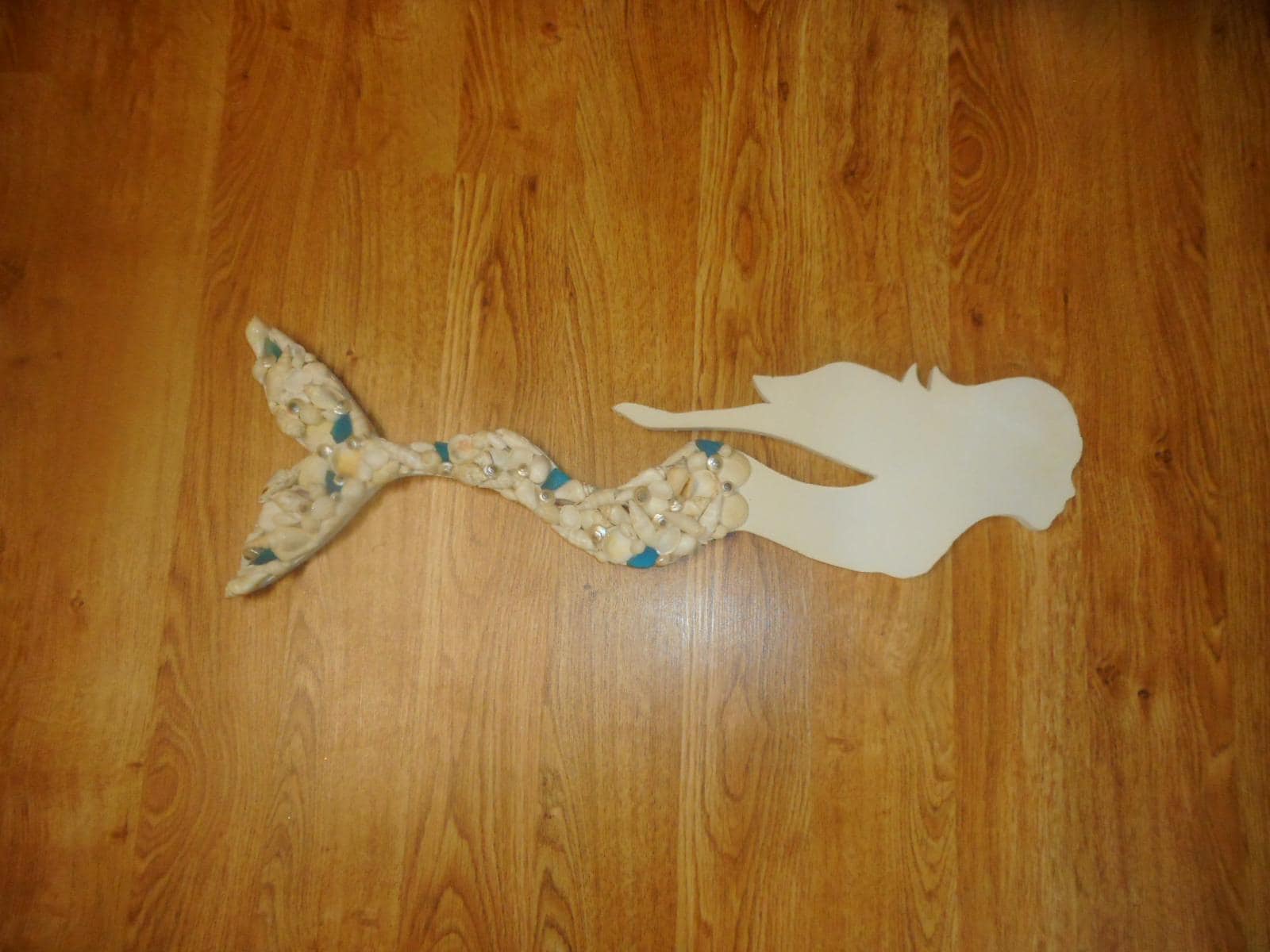 Seashell Mermaid Wall Sculpture: Coastal Beach Home Decor - Etsy