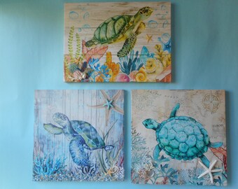 Turtle Canvas Wall Art (MORE CHOICES)