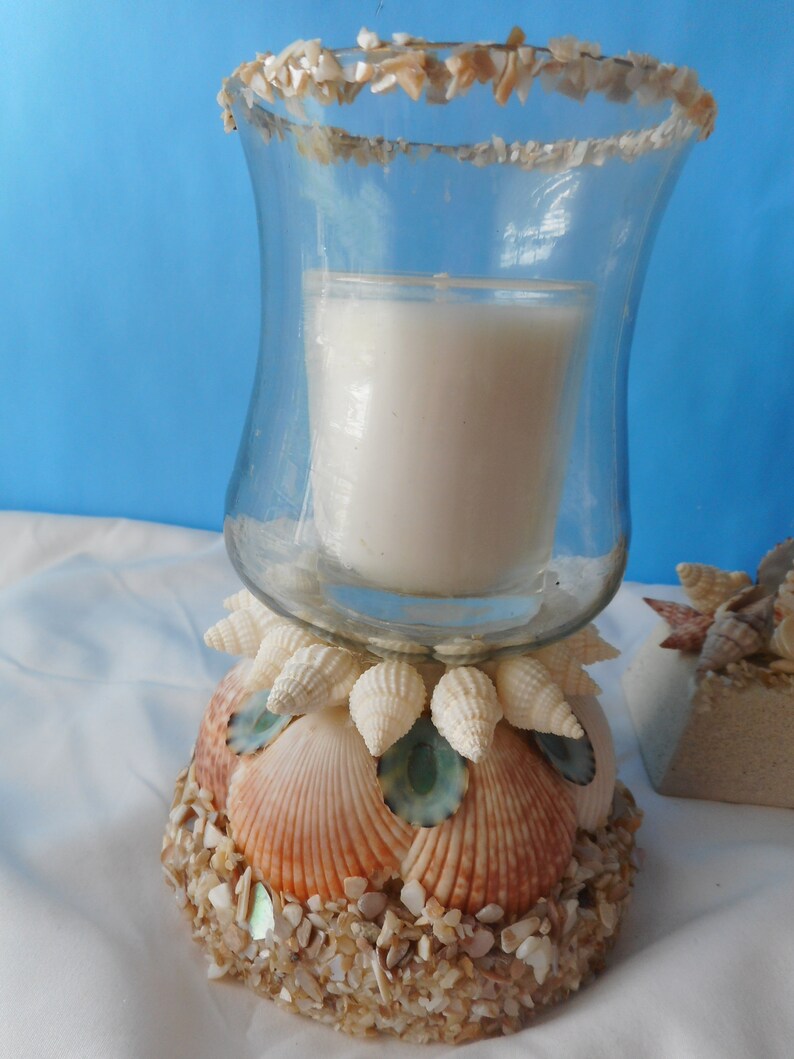 Sea Shell Candle HolderBeach DecorNautilusOyster Votive Etsy