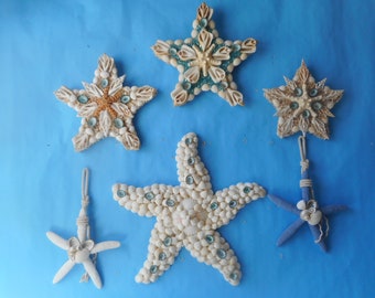 Starfish Sea Shell Wall Art -Coastal Nautical Beach Decor