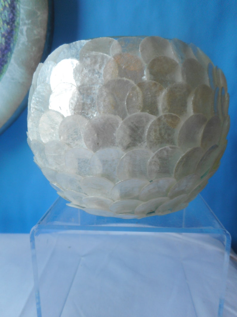 Sea Shell Glass Votive Candle Holder-Beach Decor-Shell | Etsy