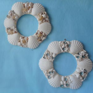 Seashell Wreath- Summer Coastal Door Beach Wreath-(MORE COLORS)