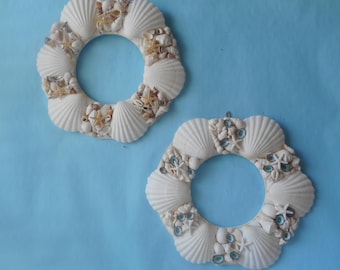 Seashell Wreath- Summer Coastal Door Beach Wreath-(MORE COLORS)