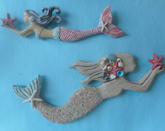 SeaShell Wall Mermaid Decor {MORE COLORS}