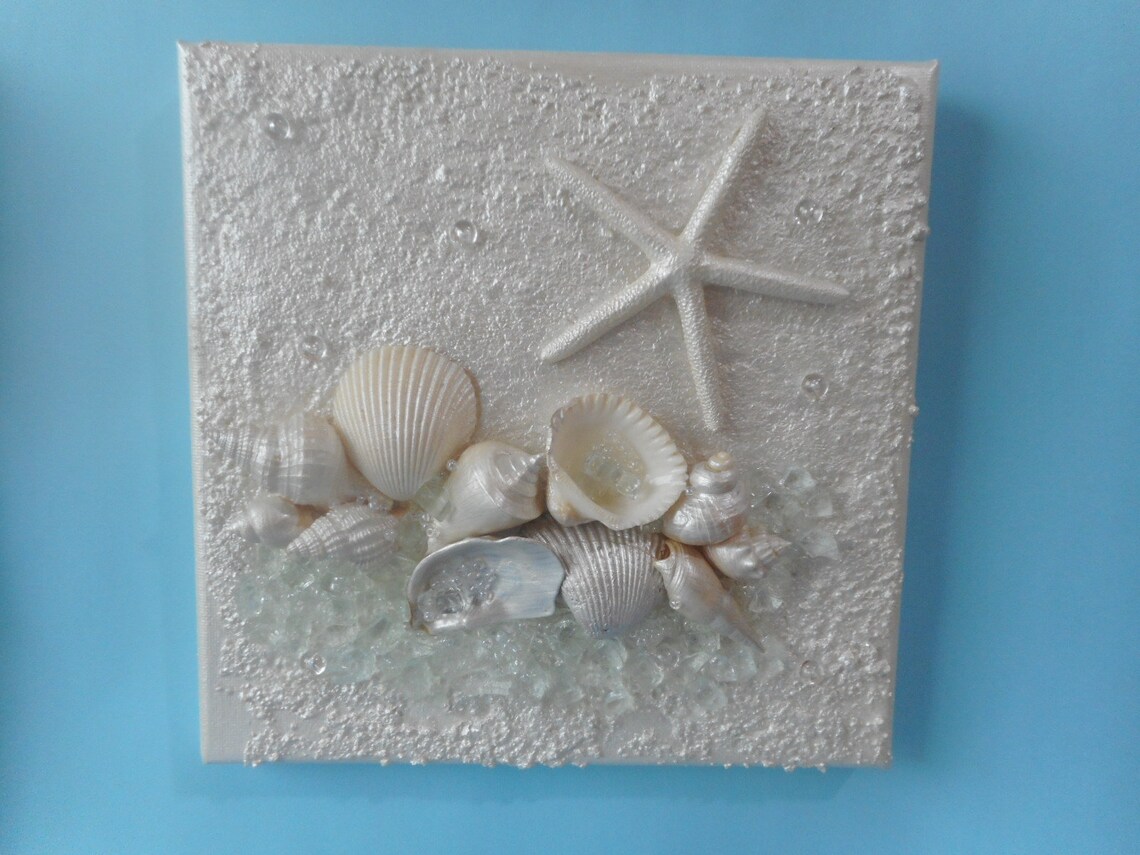 Coastal Beach Seashell Wall Art - Etsy