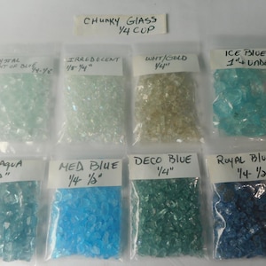 Art Glass Chips-craft Supply-crushed Shell/ Glass-glitter-rhinestone ...