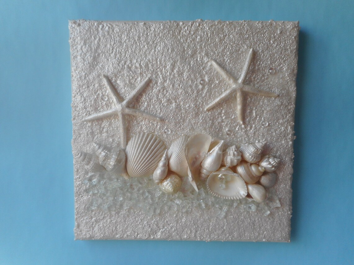 Coastal Beach Seashell Wall Art - Etsy