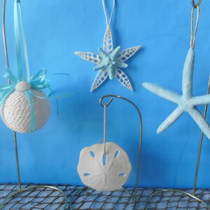 Sea Shell Ornament-Coastal Beach Tree Ornament-Coastal Christmas Home Decor S-7 COMBO SET 3-5"