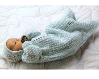 baby cocoon Baby sleeping bag knitted sleeping bag ready to ship newborn cocoon