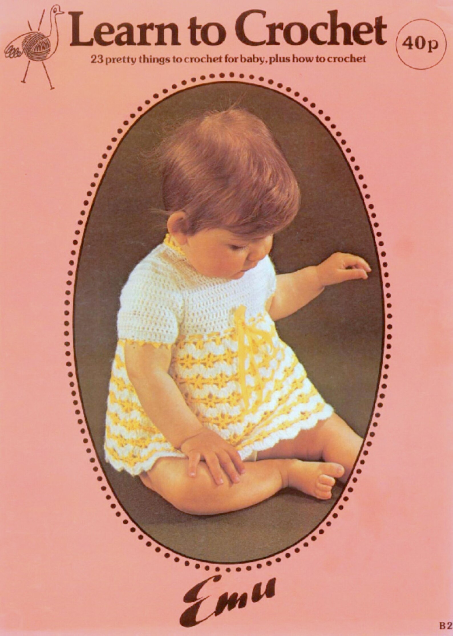 Vintage Crochet Pattern Baby Matinee Coat Booties and Angel Top