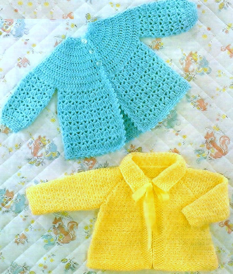 Vintage Crochet and Knitting Pattern PDF Matinee Jacket Etsy