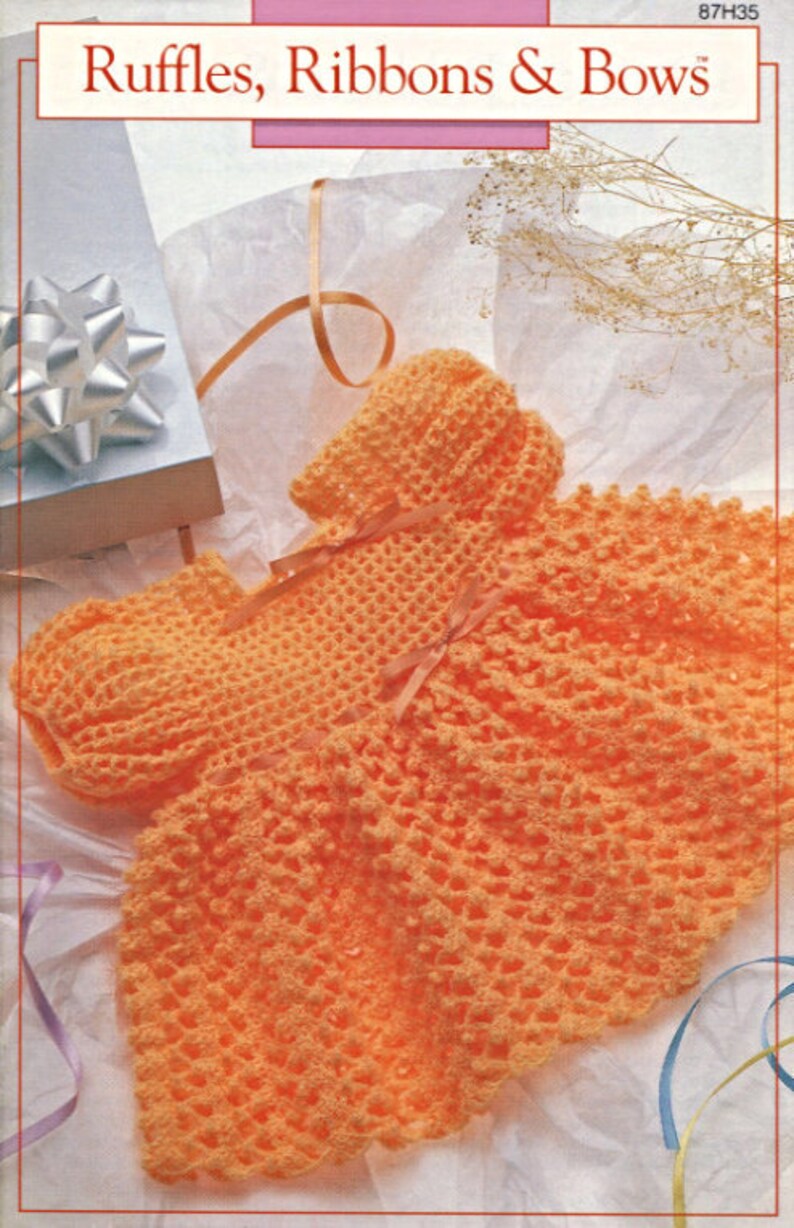 Vintage Crochet Pattern Booklet Five Crochet Dress Patterns Etsy