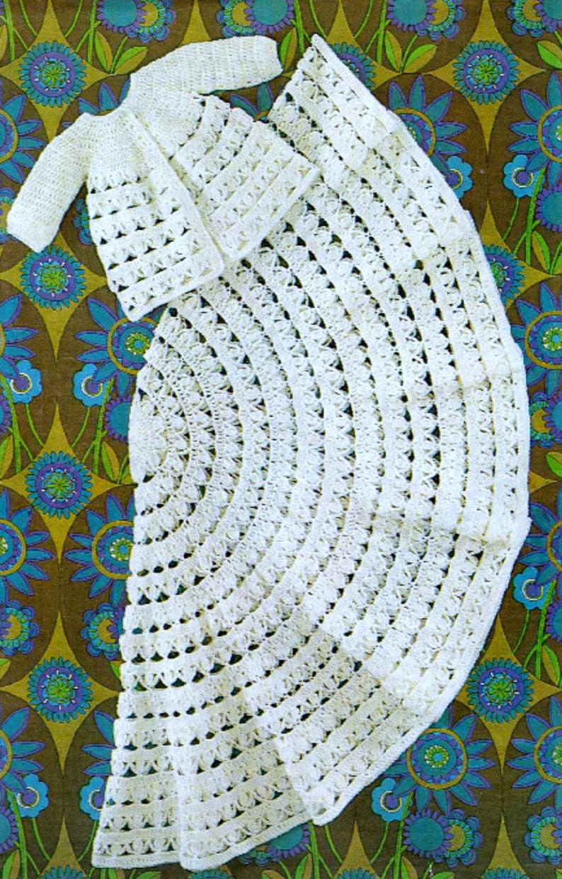 Vintage Crochet Pattern PDF Baby Matinee Coat Jacket and Etsy