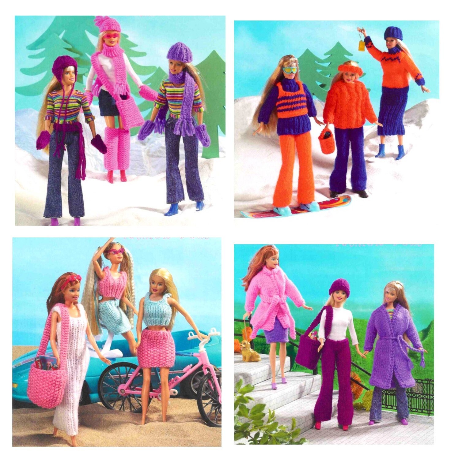 Vintage Knitting Pattern PDF  Teenage Fashion Doll Clothes  Barbie Si…