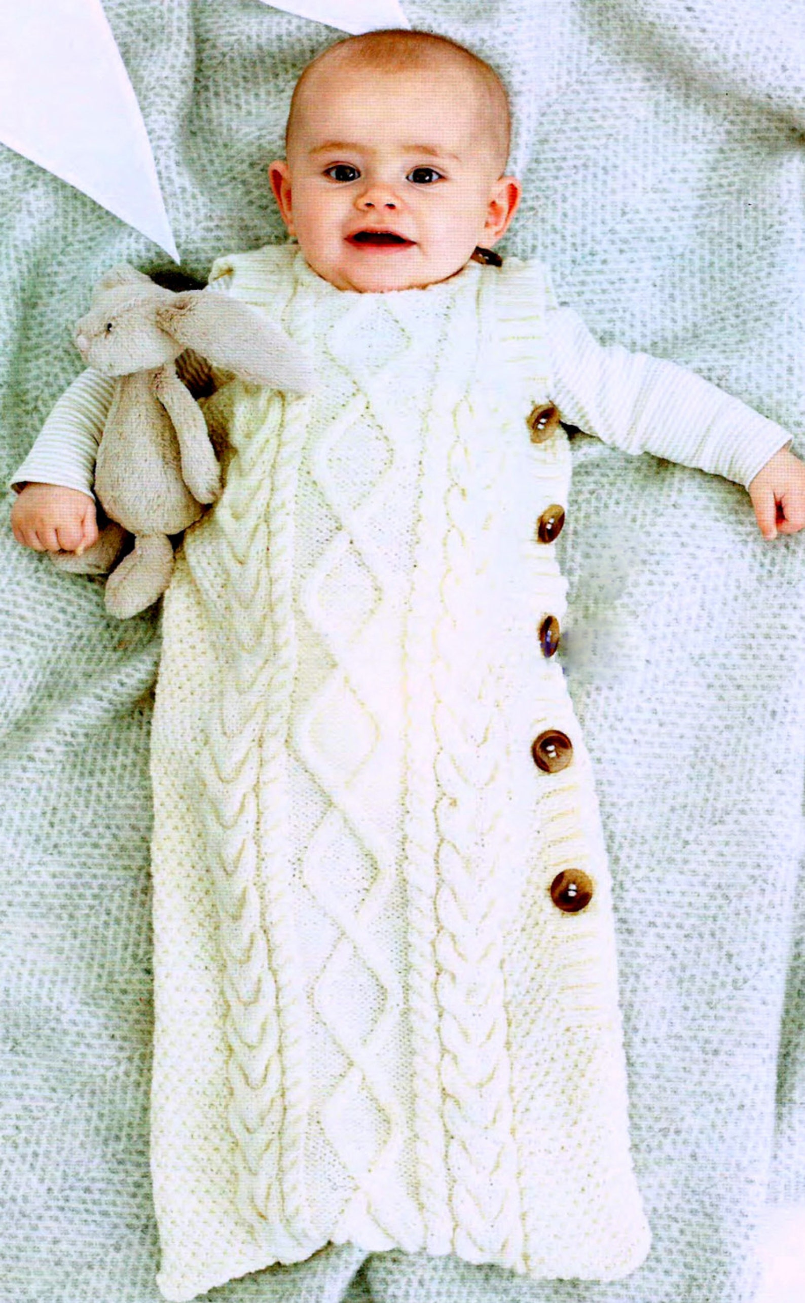 Knitting Pattern Baby Sleeping Bag Cocoon Sleep Sack Papoose - Etsy ...