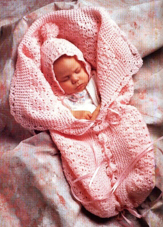 baby bunting bag crochet pattern